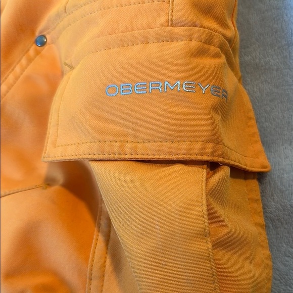 Obermeyer Orange Ski Bib Overalls Insulated Weather-Resistant Size 4 - Picture 2 of 11